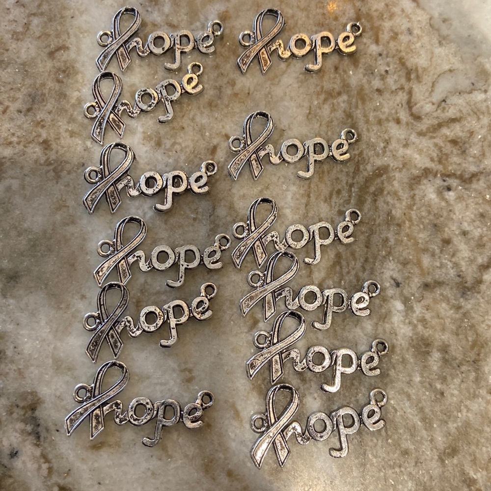 12 silver tone charms for jewelry making